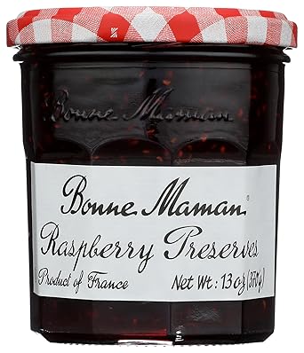 Bonne Maman Raspberry Preserve Marmalade Fruit Jam, 7.9 oz 225 g