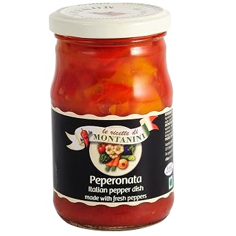Montanini Peperonata Italian Pepper Dish made with Fresh Peppers, 9.88 oz ℮ 280 g