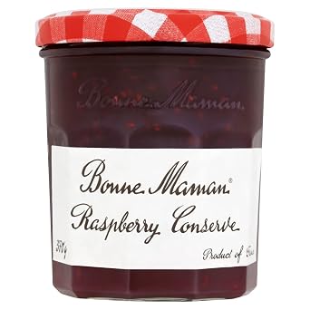Bonne Maman Raspberry Preserve Marmalade Fruit Jam, 7.9 oz 225 g