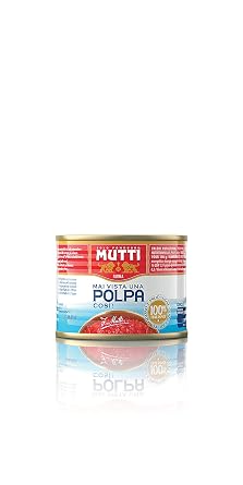 Mutti Parma Polpa Finely Chopped Italian Tomatoes Tomato Pulp for Pasta Sauce, Pizza, Soups & Stews, 104.76 oz 2970 g