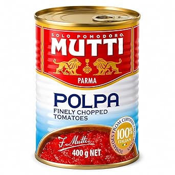 Mutti Parma Polpa Finely Chopped Italian Tomatoes Tomato Pulp for Pasta Sauce, Pizza, Soups & Stews, 104.76 oz 2970 g