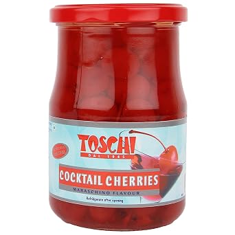Toschi Red Maraschino Cherries Jar, 630 g (N76)