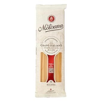 La Molisana Bucatini N°12 Durum Wheat Semolina Pasta, 17.64 oz ℮ 1.1 lbs ℮ 500 g
