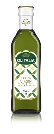 Olitalia Extra Virgin Olive Oil Cold Extracted EVOO Rich Aroma & Smooth Flavor Ideal for Salad Dressing, Cooking, Drizzling & Mediterranean Diet, 16.91 fl oz 500 ml