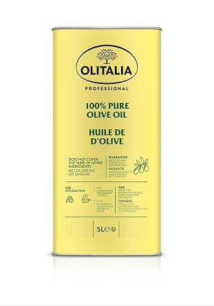 Olitalia Pure Olive Oil Imported Premium Quality Light Taste Italian Olive Oil for Cooking, Frying & Everyday Use Ideal for Indian Cooking Rich in MUFA, 3.38 fl oz 100 ml