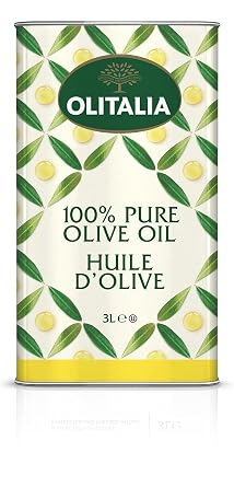 Olitalia Pure Olive Oil Imported Premium Quality Light Taste Italian Olive Oil for Cooking, Frying & Everyday Use Ideal for Indian Cooking Rich in MUFA, 3.38 fl oz 100 ml