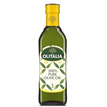 Olitalia Pure Olive Oil Imported Premium Quality Light Taste Italian Olive Oil for Cooking, Frying & Everyday Use Ideal for Indian Cooking Rich in MUFA, 3.38 fl oz 100 ml