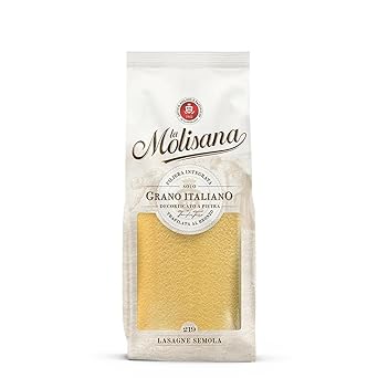 La Molisana Lasagne Semola N°219 Durum Wheat Semolina Pasta, 17.64 oz ℮ 1.1 lbs ℮ 500 g