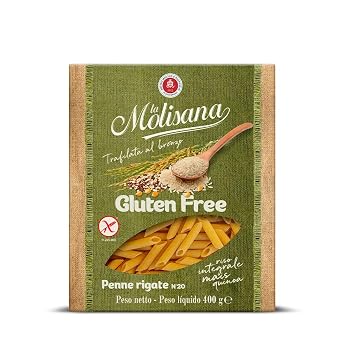 La Molisana Gluten Free Penne Rigate Nº 20 Pasta, 14.11 oz ℮ 400 g | Gluten Free
