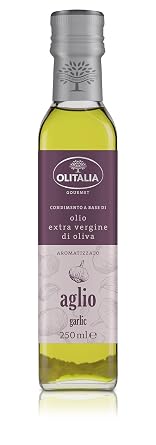 Olitalia Extra Virgin Olive Oil with Garlic Flavor, 8.45 fl oz ℮ 250 ml