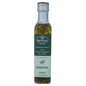 Olitalia Extra Virgin Olive Oil with Rosemary, 8.45 fl oz 250 ml
