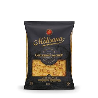La Molisana Mezzi Rigatoni N 32 Chef's Special Durum Wheat Semolina Pasta, 35.27 oz  2.2 lbs  1000 g