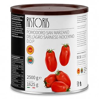 Ristoris Red Whole Italian Datterino Tomatoes in Tomato Sauce  Naturally Sweet Gourmet Cherry Tomatoes in Rich Tomato Juice  Ideal for Pizza Pasta Bruschetta & Mediterranean Recipes, 28.22 oz  800 g