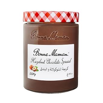 Bonne Maman Hazelnut & Cacao Chocolate Spread Gluten Free Free from Palm Oil, 20.46 oz 580 g