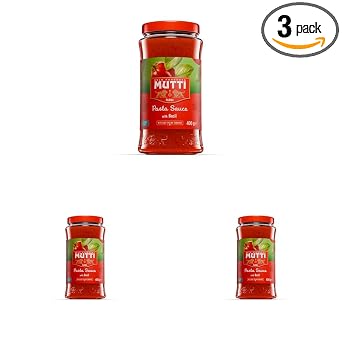 Mutti Parma Passata Di Pomodoro Tomato Puree Italian Sun-Ripened Tomatoes Delicate & Velvety, 14.11 oz 400 g (Pack of 3)