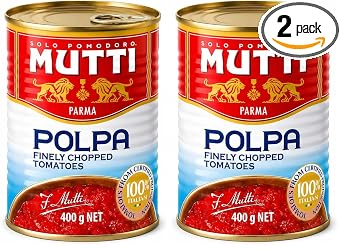 Mutti Parma Polpa Finely Chopped Italian Tomatoes Tomato Pulp for Pasta Sauce, Pizza, Soups & Stews, 104.76 oz 2970 g