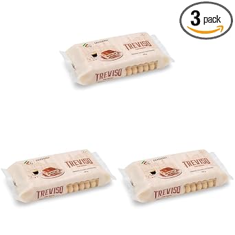 Treviso Fine Pastry Savoiardi Original Italian Ladyfingers  Authentic Italian Recipe  Soft & Crunchy Texture  Ideal for Tiramisu, Desserts, Snacking, 7.05 oz  200 g