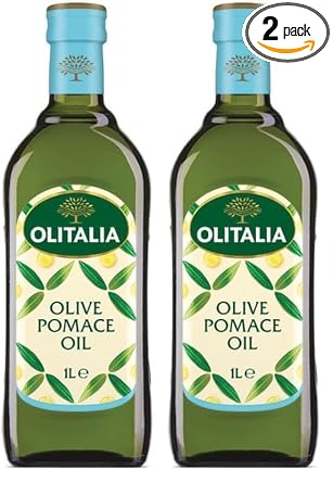 Olitalia Pomace Olive Oil Light Taste, High Smoke Point Imported Italian Cooking Olive Oil Ideal for Indian Cooking, Frying, Sauting & Baking, 33.81 fl oz 1 l